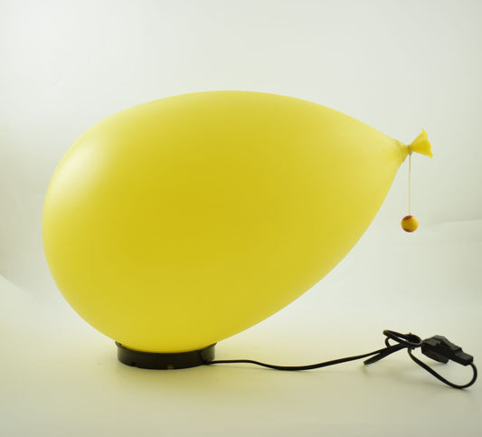 gele Ballon wand/plafondlamp of Tafellamp XL uitvoering