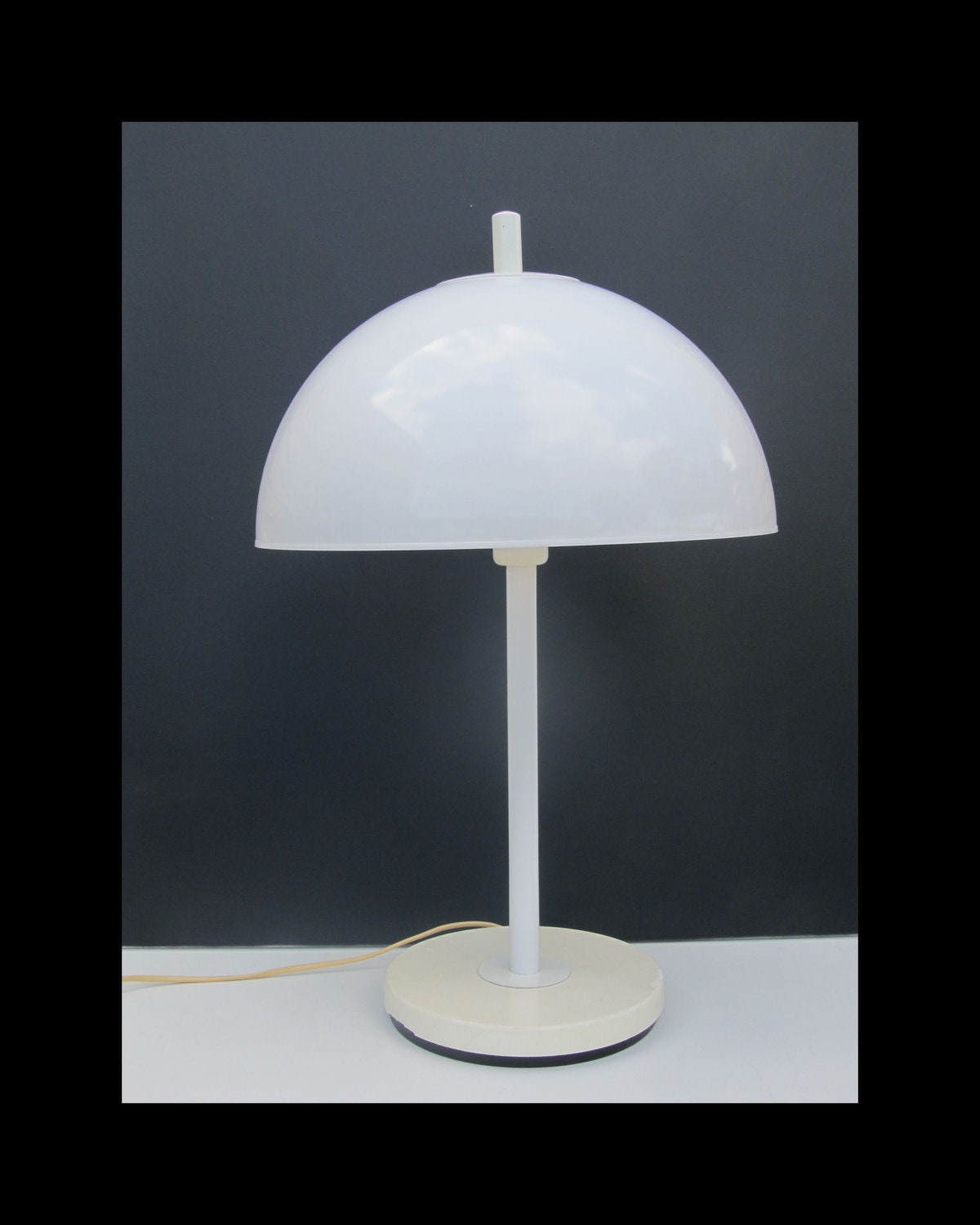 Fagerhults Zweden design Bureau Tafellamp ontwerp, jaren 70 midden moderne minimalistische paddenstoelverlichting