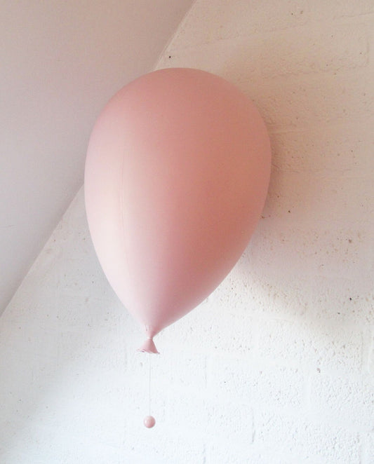 XL Ballonlamp Yves Christin voor bilumen wand- of plafondlamp, Italië jaren 70 diffuser van geblazen kunststof en zwarte ABS voet