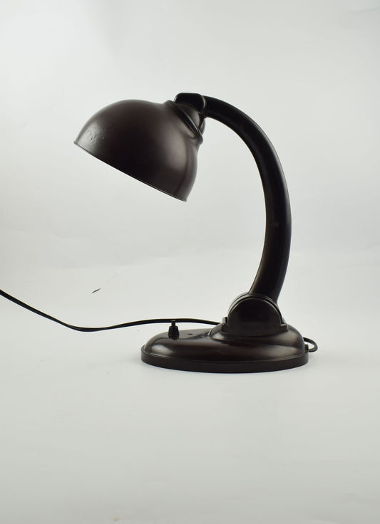 Lámpara de escritorio de baquelita de EK Cole TYP 11126 Maravillosa lámpara de mesa de baquelita