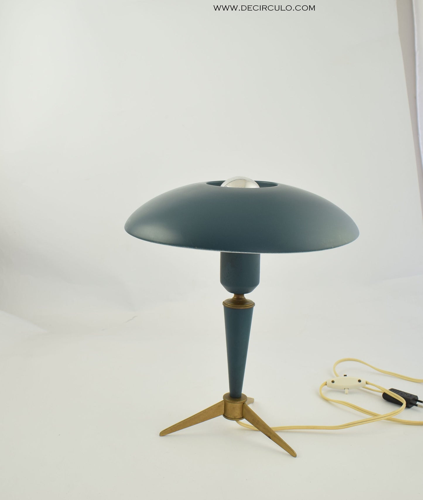 Lámpara de mesa Louis Kalff Philips "bijou" diseño industrial de los años 50