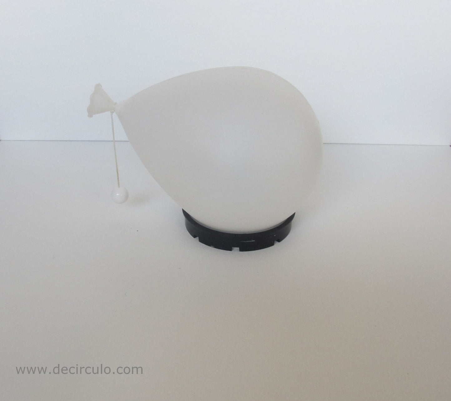 Table or wall balloon lamp designed by Yves Christin, smallest version white