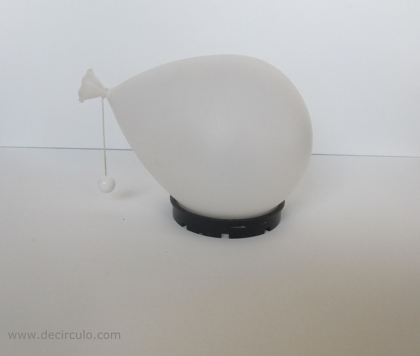 Table or wall balloon lamp designed by Yves Christin, smallest version white