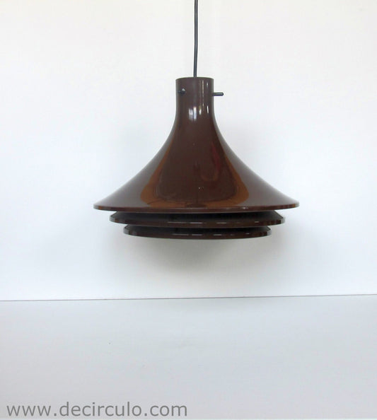 Lámpara colgante de hans agne jakobsson, preciosa lámpara colgante de diseño en aluminio