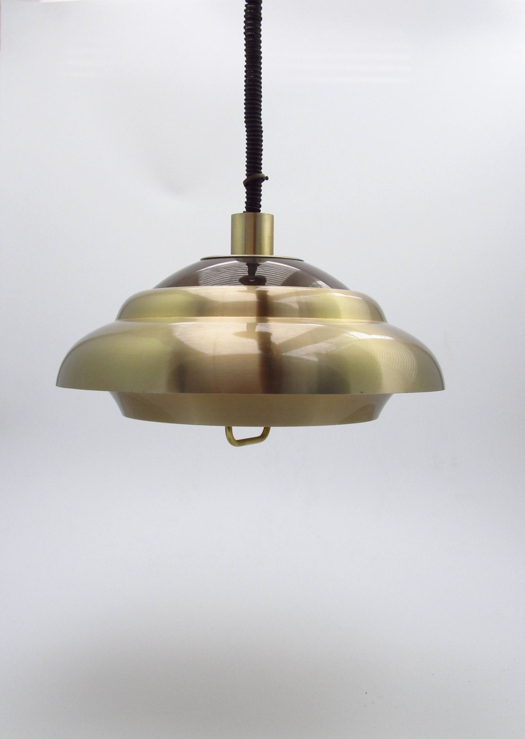 Lámpara colgante Dijkstra de los años 70 fabricada en Holanda, lámpara de diseño típico holandés de los años 70