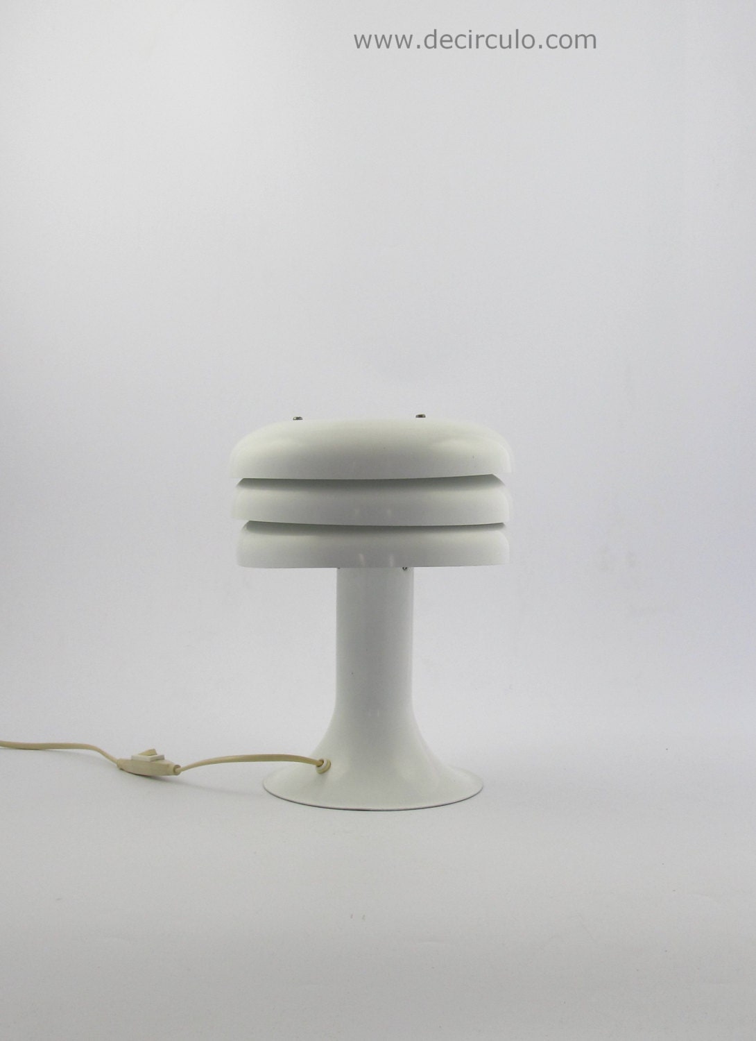 Hans-agne Jakobsson lámpara de escritorio de aluminio, lámpara de mesa de diseño sueco blanca