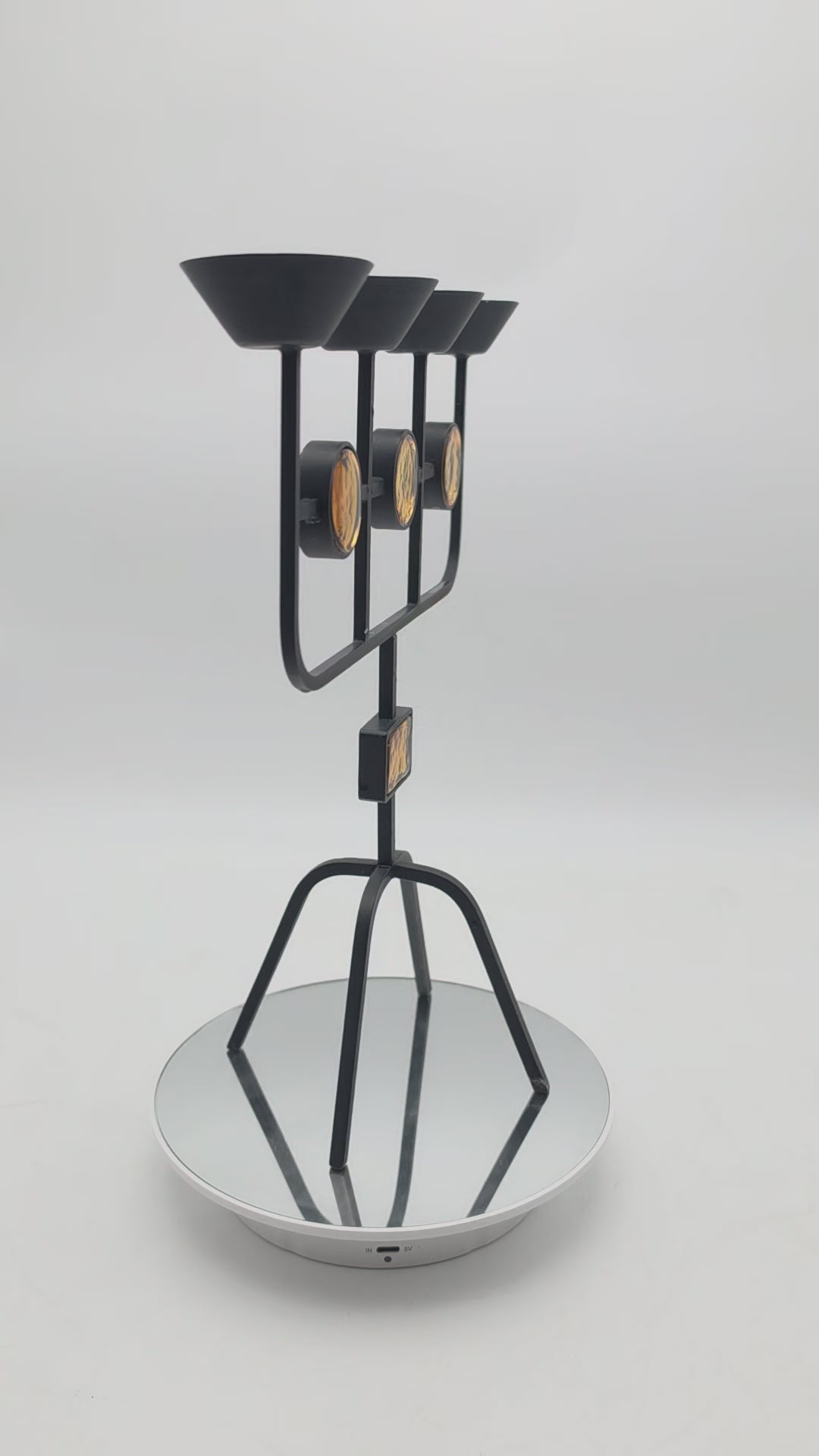 cast iron gunnar ander candle holder 