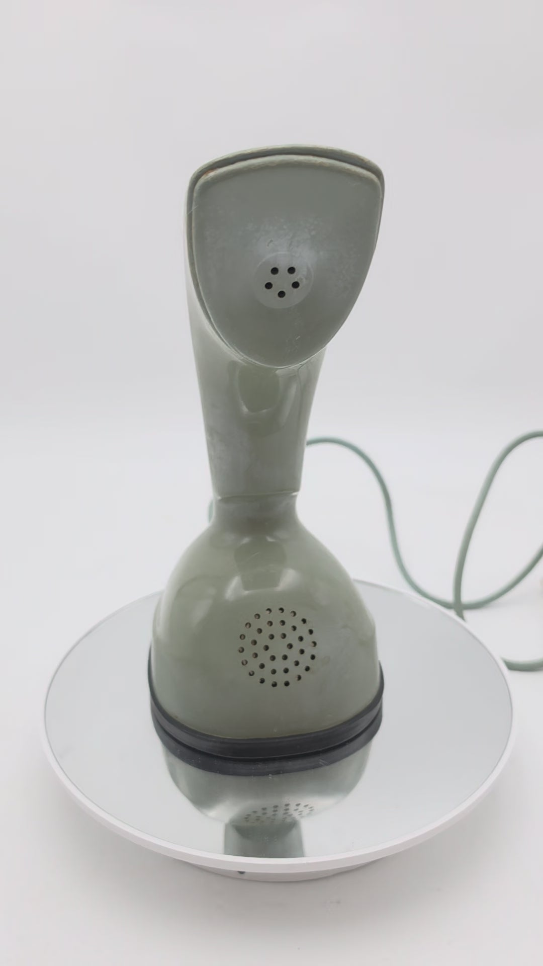 Green-grayish Ericofon famous mid century modern telephone from