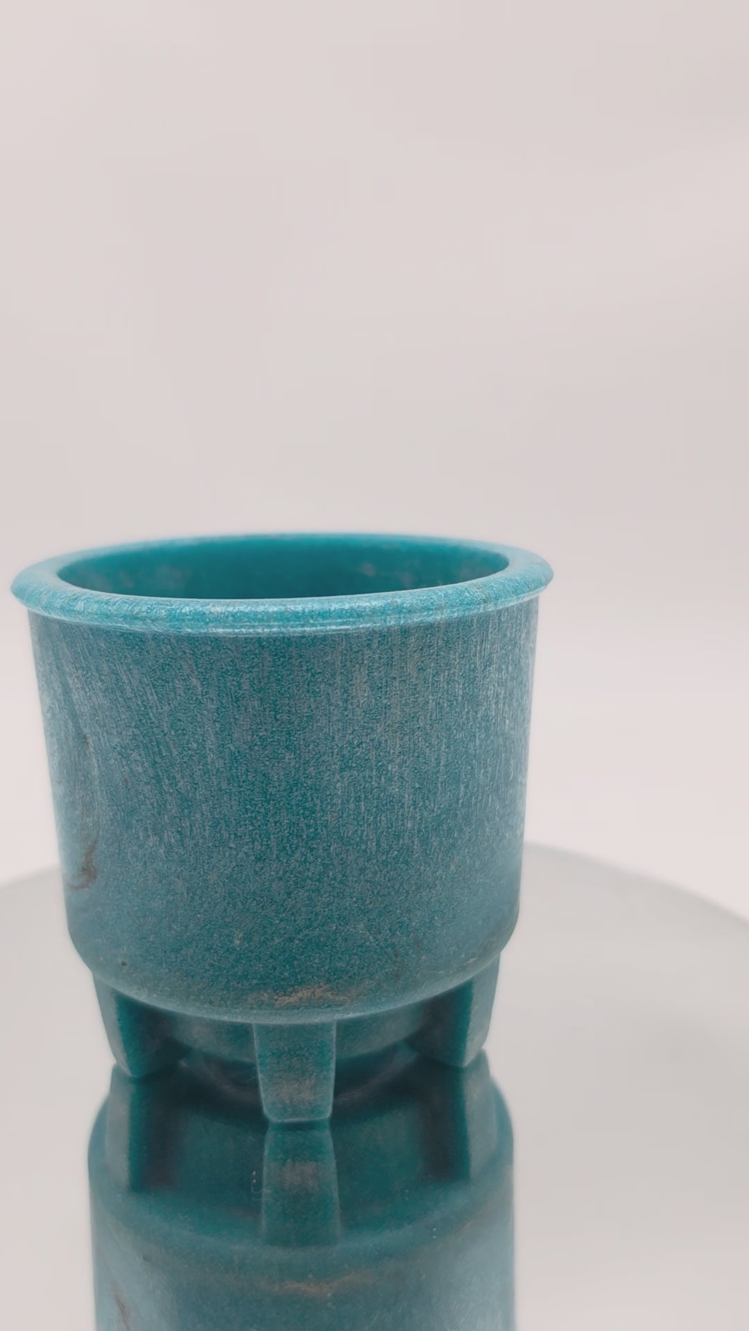 A.D. Copier rare blue Graniver cactuspot pot 1930s – Decirculo