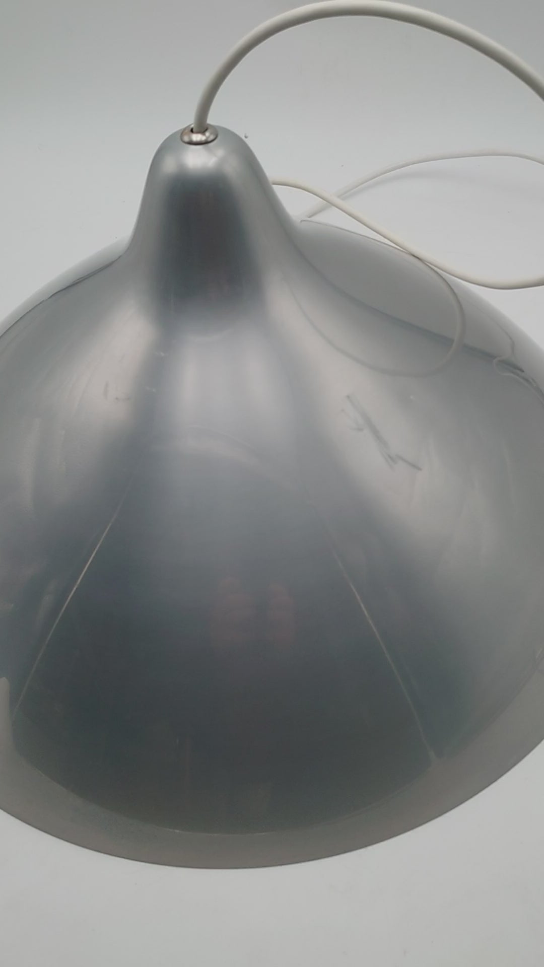 Stockmann Orno, silver pendant lamp, pendant lamp 1950s, aluminium pendant, pape finland lamp, scandinavian lamp, mid century modern, mid century lamp, bauhaus miller, poulsen fog morup, lyfa eames lamp, ikea vintage, philips cosack