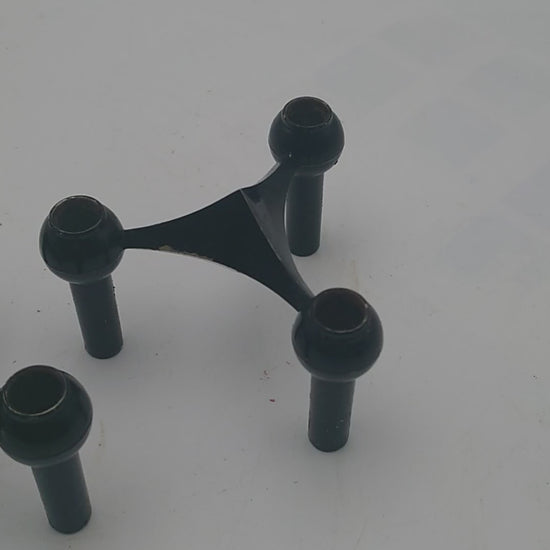 nagel candleholders, george nelson, mid century modern, west germany, stoffi nagel bmf, metal candle holders, eames panton era, chrome candle holder, flowerpower 1960s, industrial design, scandinavian design, danish design, swedish design