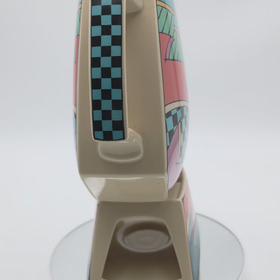 memphis style, rosenthal ceramics, rosenthal porcelain, vintage plates, flash one rosenthal, 1980s design, vintage kitchenware, Villeroy Boch, design kitchenware, Dorothy Hafner, keith haring, Andy Warhol, popart