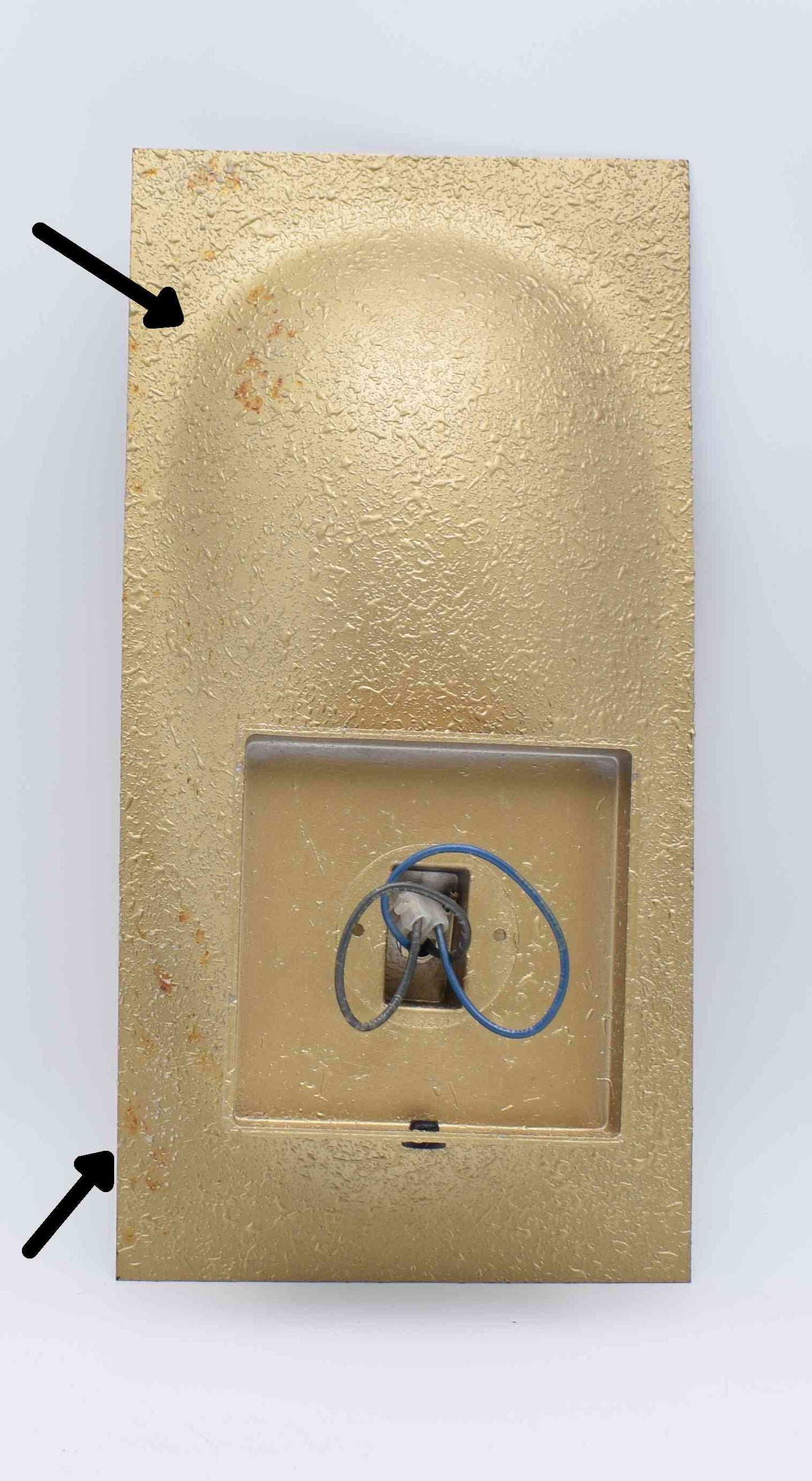 bertrand balas, Le Corbusier, raak wall lamp, raak model c-1550, golden wall lamp, brass sconce, brutalist lamp, sottsass colombo, hammerborg jacobsen, hall bedroom lamp, mid century modern, 1960 lamp, dutch danish design