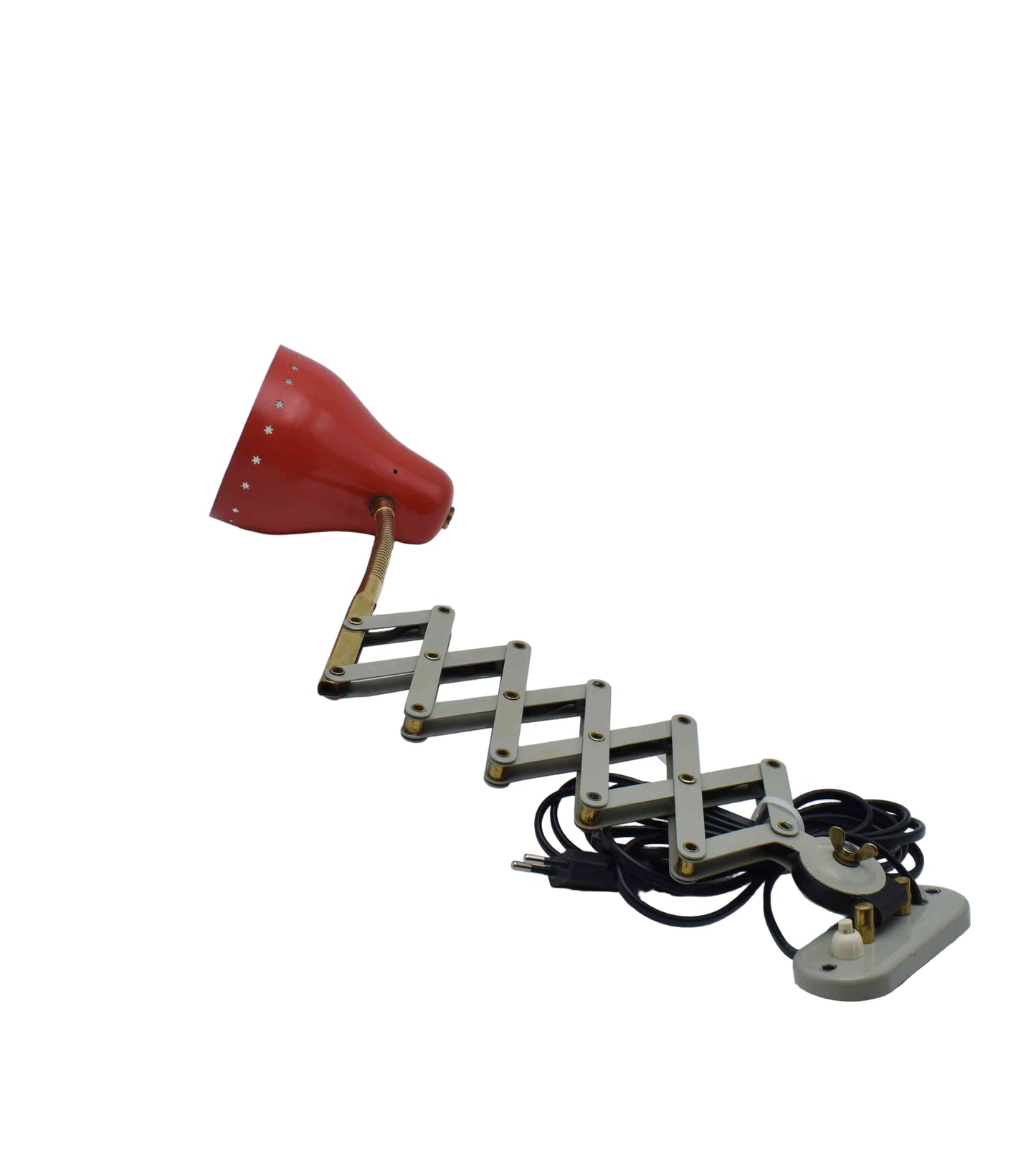 hala busquet, industrial sconces, colorfull wall lamp, pinocchio wall light, sciolari jielde, dutch design, scandinavian design, ikea fog morup, poulsen panton, dijkstra raak flos, stilnovo hillebrand, mid century modern, red sconce