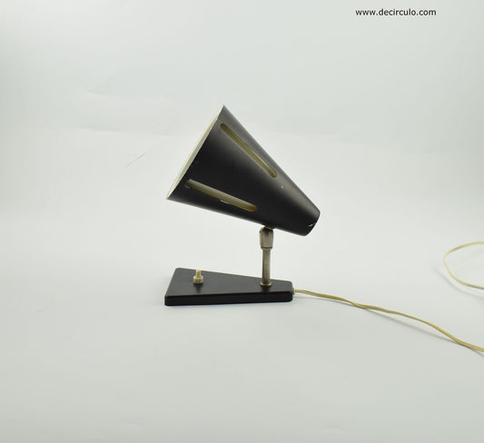 Lámpara de pared Hala zonneserie cincuenta, aplique de diseño holandés de los años 50 H. Busquet para Hala Zeist