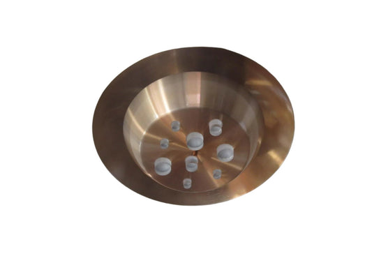 raak, amsterdam, design, light, lamp, pendant light, hala, dutch, copper, aluminium, ceiling, 1960s, philips